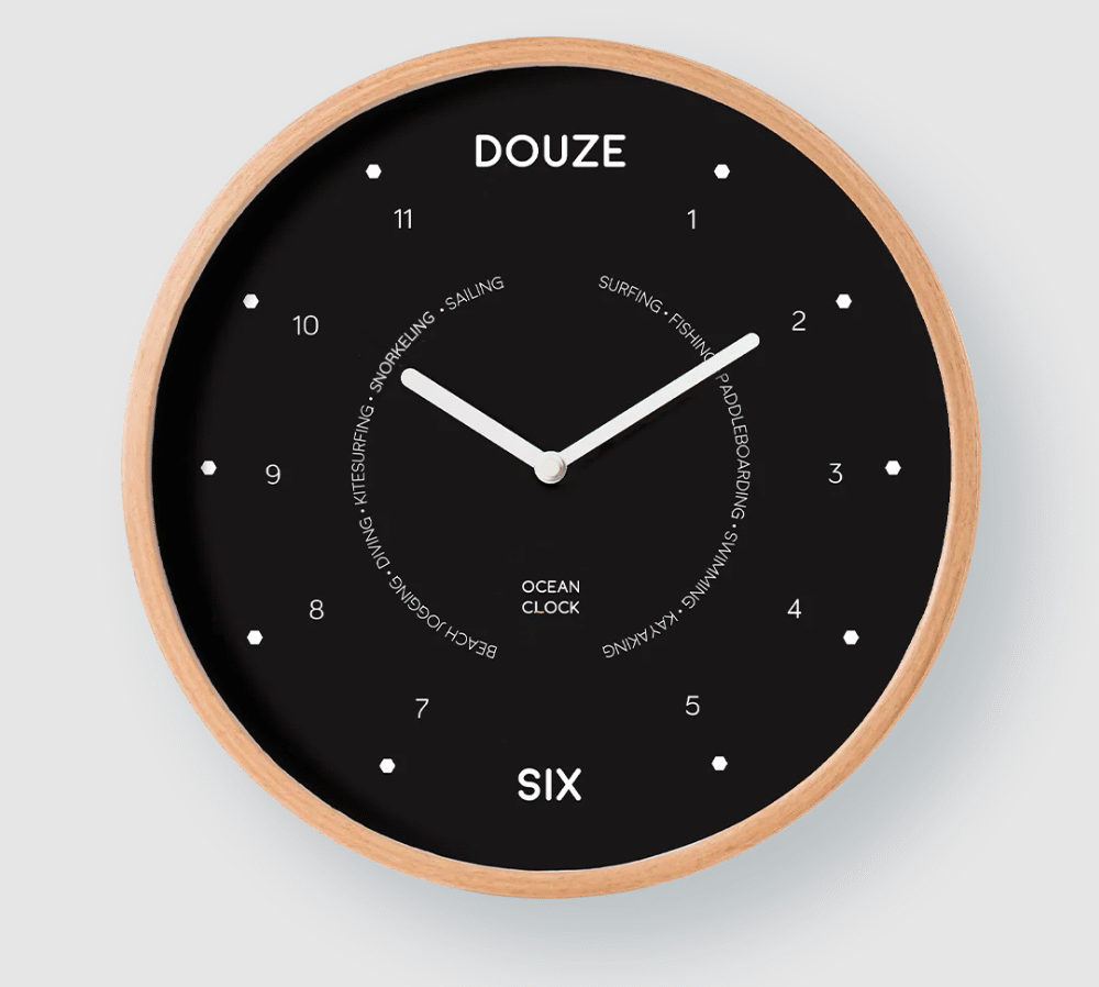 Horloge Océan Clock Black